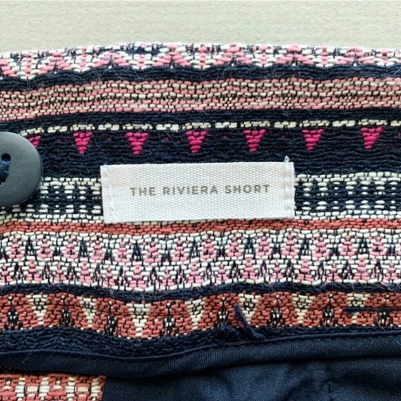 LOFT shorts embroidered boho pink and blue.Size 00 - Picture 9 of 10